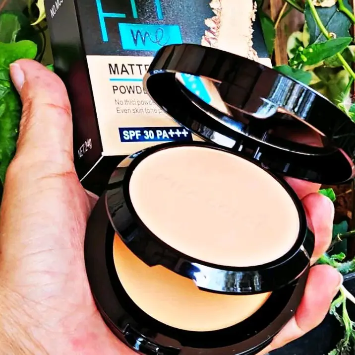Bedak Padat Original 100% tersedia 2 Bedak Dalam 1 kemasan Simpel Anti Air Tahan Lama Powder Wajah dre beauty