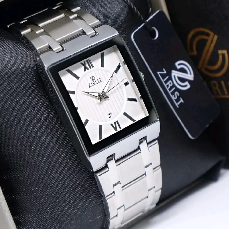 ZIRIST Z19 ORIGINAL JAM TANGAN PETAK PRIA WANITA UNISEX CLASSIC SIMPLE STAINLESS STEEL ORIGINAL GARANSI RESMI 1 TAHUN MESIN DAN BATRAI 8