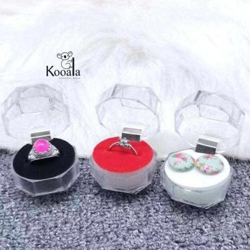 Kotak Cincin Akrilik Model Berlian Tempat Cincin Tunangan Lamaran 3