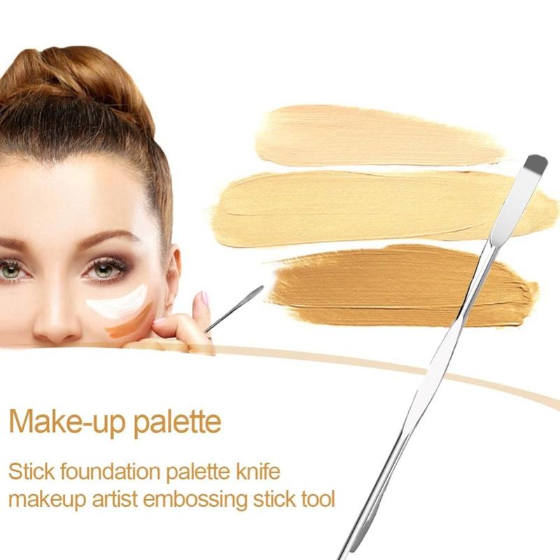 New Stainless Steel Cosmetics Powder Color Mixing Stick Reusable ...