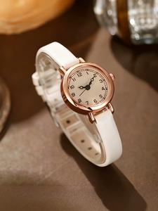 Reloj de moda para estudiantes, estilo femenino, temperamento simple, cinturón retro, estilo ins, reloj de cuarzo nicho