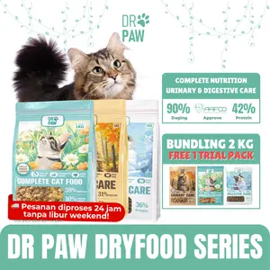 DR PAW DRY FOOD KUCING SEGALA UMUR 1 KG MAKANAN KERING DENGAN FREEZE DRIED