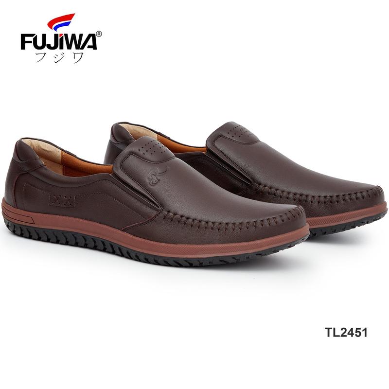 Giày Lười Nam Da Bò Fujiwa - TL2451. Lót Giày Rất Êm Chân. Size 38, 39, 40, 41, 42, 43.