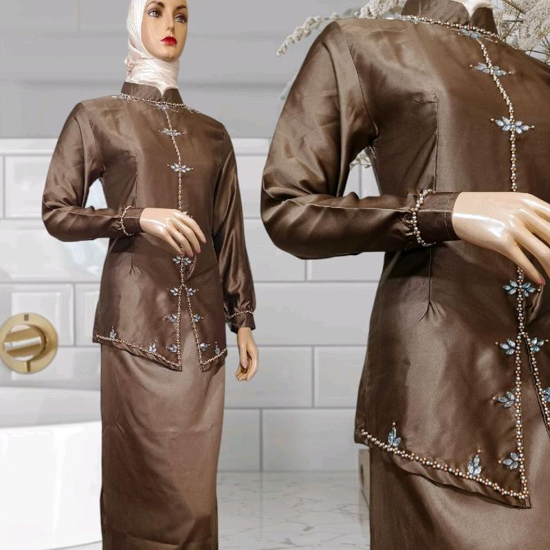 1 SET BAJU KURUNG MELAYU MARISA EDISI  BRIASMID KONDANGAN SERAGAMAN PERPISAHAN Lembut Mewah Nyaman Silk 4