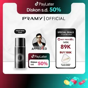 【Buy One Get One Free】 [Special Price] Pramy Moisturizing Setting Spray Matte | Dewy Finish – 30ML | Anti Cakey and Long Lasting Makeup Hingga 12 Jam | Moisturizing Flawless and Glowing Micro Fine Mist | Melembabkan Kulit dan Mengontrol Minyak BerleDSBFZ