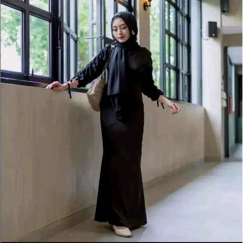 Dress Darla Silk Satin Velvet Terbaru Dress Kondangan Wanita Bridsmeid//Dress Lebaran Kekinian 1