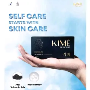1 Box Sabun Kime Skincare Brightening Soap Luminizing Jeju Volcanic Ash