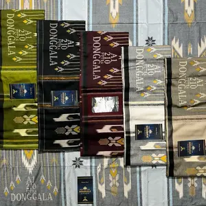 Sarung Donggala Asli Super Premium Songket  Timbul Kembang Jaguar Motif SKT Bahan Rayon Asli A1 Halus Tebal 210