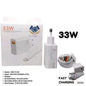 Charger Casan (33) Watt Xi4om1 Fast Charging Type C & Micro USB Model MDY-11-EZ-Turbo