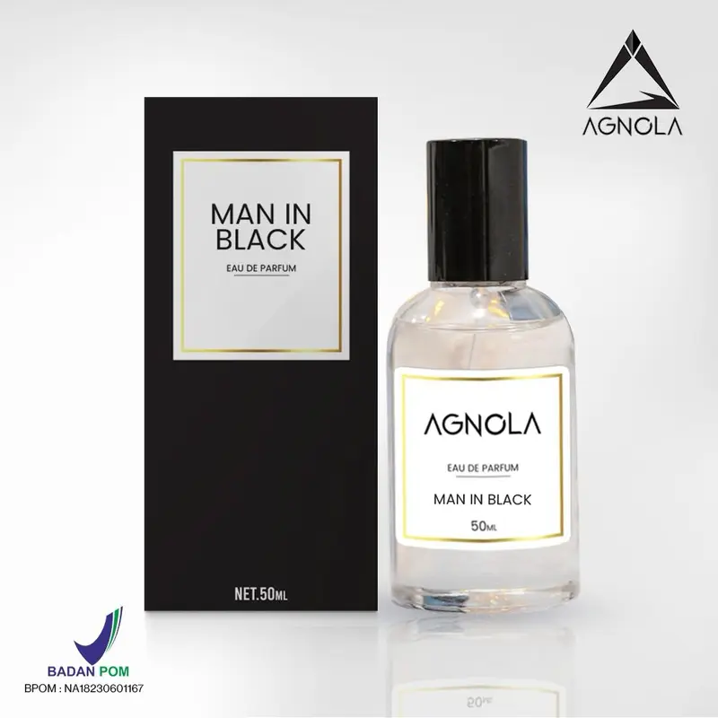 [BPOM] Agnola Eau De Parfum Man In Black 50ML Premium Parfum Pria  Terlaris Default