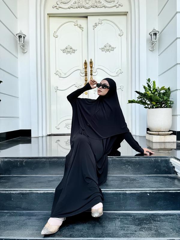 ONE SET HILYA SYAR'I By Museza: Bahan Korean Jersey Premium 6