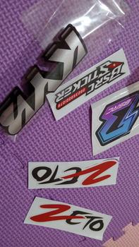 Product Review of emblem KYB timbul sepasang sudah memgunakan lem 3M, BONOS STICKER KYB from U**A 0
