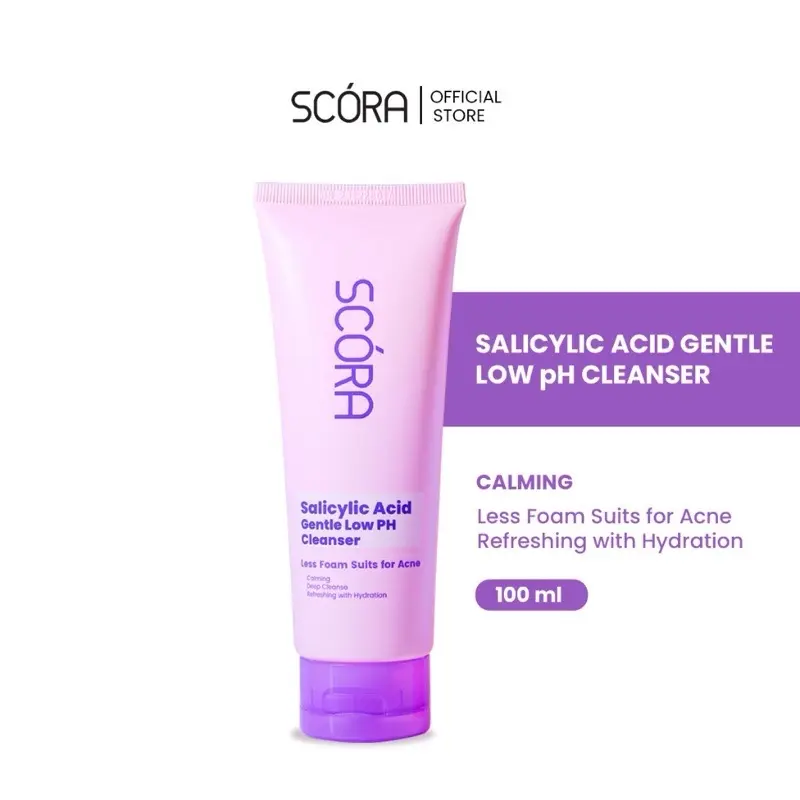 Scora Salicylic Acid Gentle Low pH Facial Wash Cleanser