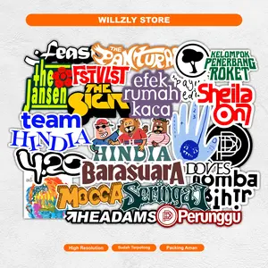 STICKERPACK BAND VIRAL SUDAH TERPOTONG - Sticker Helm Hp Laptop DLL