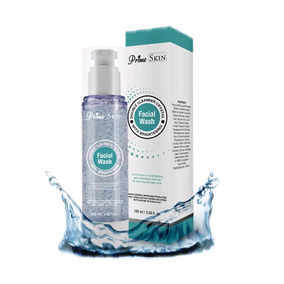 1 BOTOL PRIME SKIN FACIAL WASH  Double Cleanser Crystal with Brightening