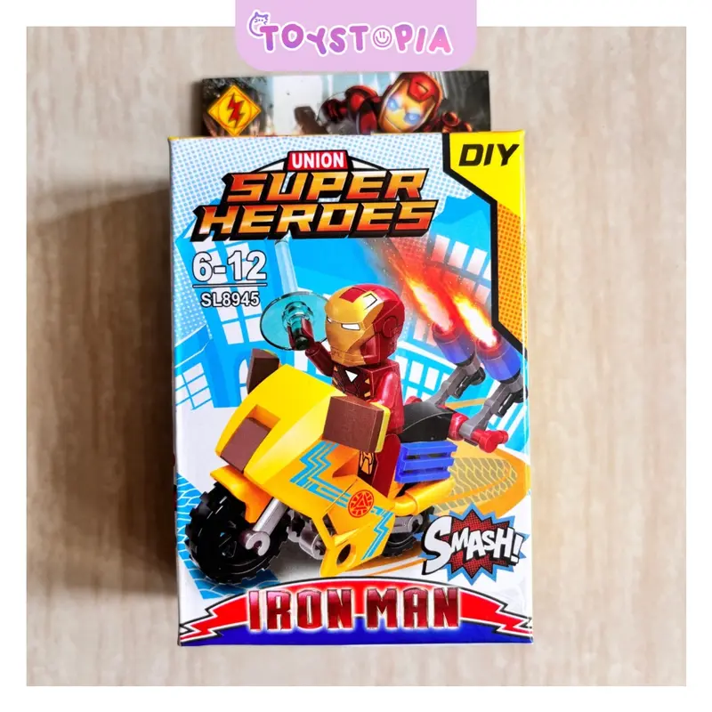 UNION SUPER HEROES Mainan Balok Bricks DIY Batman Iron Man Hulk Superman Spiderman Thor Marvel 2