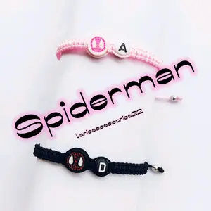 Gelang Spiderman Miles Guenn Model Tali Anyam Free Inisial - Bracelets