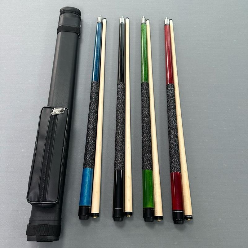 Cơ bida lỗ ngọn mộc ruby tay cầm quấn chỉ đầu cơ tẩy kính tặng kèm combo bao da găng tay và lơ