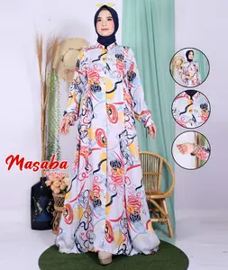 Masaba Fashion - Gamis Rayon Abstrak