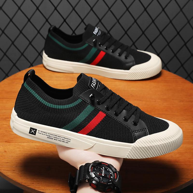[COD] Sepatu Kanvas Gaya Baru 2025, Sepatu Kanvas Pria Kasual, Sepatu Trendi, Sepatu Slip-On Bersirkulasi untuk Pria Canvas Casual Shoes Running Sneakers 3