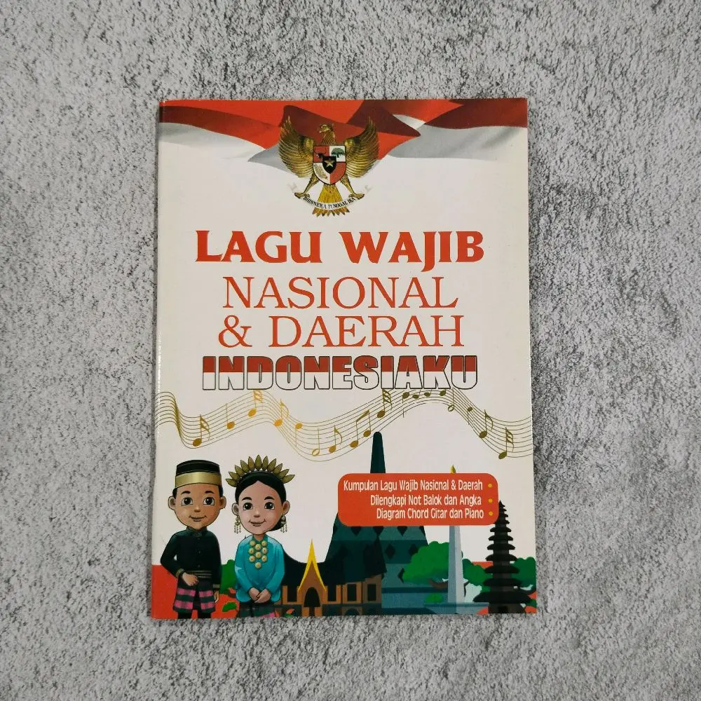 buku kumpulan lagu-lagu wajib nasional dan daerah