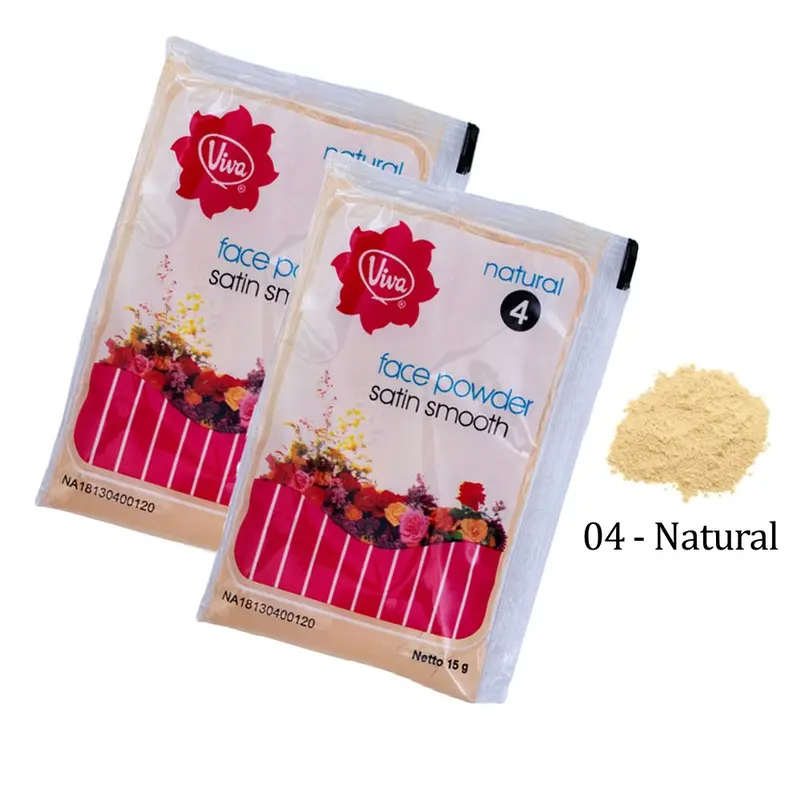 ENVIO - VIVA Bedak Zak Sachet (Mini 15gr & Besar 25gr) - Face Powder Satin Smooth 1