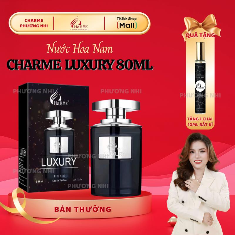 [TẶNG 1 CHAI 10ml] CHARME PERFUME-Nước hoa nam LUXURY 80ml-sang trọng,đẳng cấp Perfume Xịt Thơm