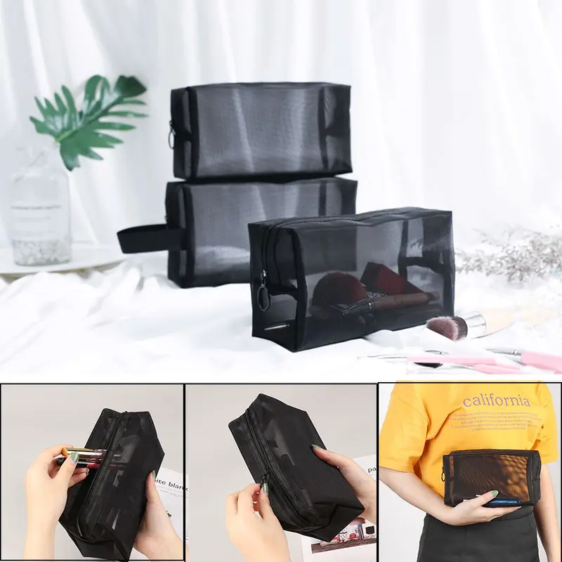 Túi Xách Tay Lưu Trữ, Dành Cho Phụ Nữ, Túi Trang Điểm, Túi Đựng Mỹ Phẩm, Gói Lưới, Túi Sắp Xếp Du Lịch Bag 0