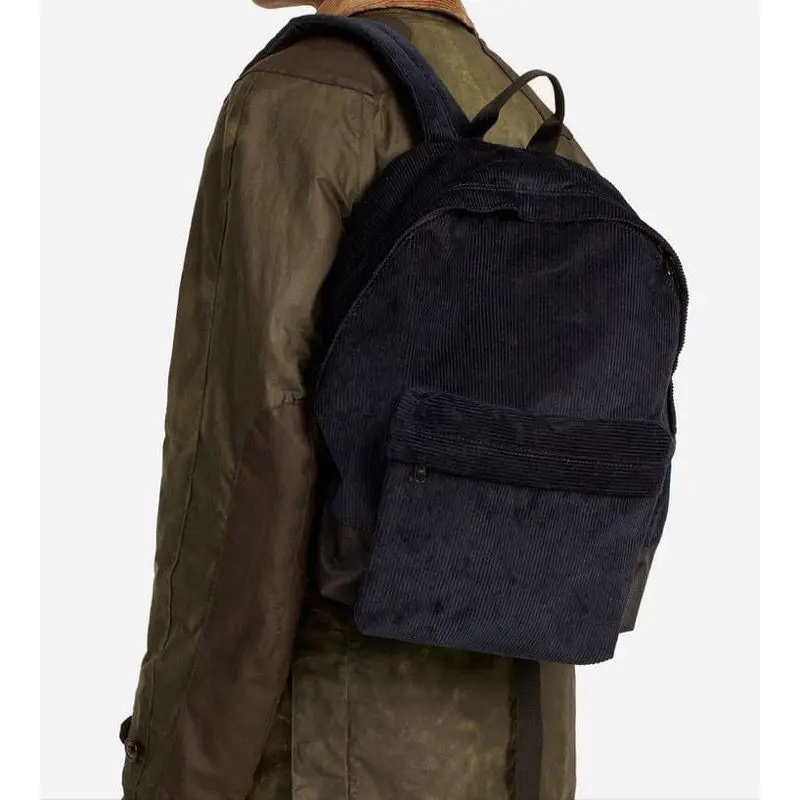 TAS RANSEL CORDUROY UNISEX - Backpack Sekolah Corduroy untuk Pria & Wanita