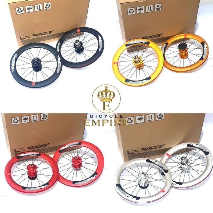 Gambar Raze Pro Wheelset 16 Plus 349 Disc Brake BIcycle Empire dari Bicycle Empire Kota Bandung Tokopedia