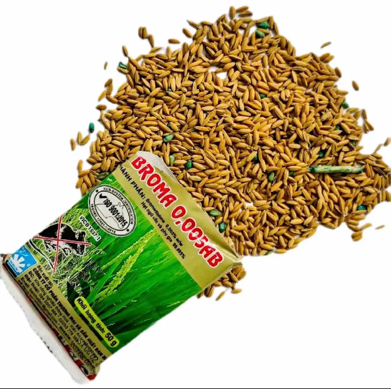 Thóc Chuột Sinh Học Broma Thế Hệ Mới - Giải Pháp An Toàn Hiệu Quả Cho Gia Đình & Nông Nghiệp - Hạt Thóc Trộn Sẵn Dễ Dùng
