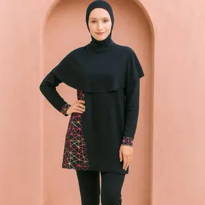 ZAWA Aghnis Muslimah Swimwear Galaxy - Baju Renang Muslimah Hijab Syari Sporty Remaja Perempuan