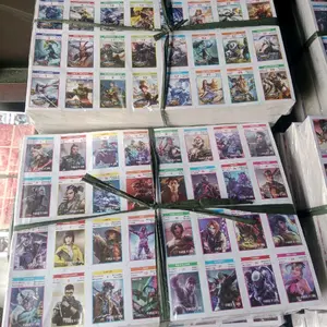 10  LEMBARN KARTU KWARTET LEMBARAN / LEMBAR KWARTET BELUM POTONGAN / KWARTET LEMBARAN / KARTU WAYANG