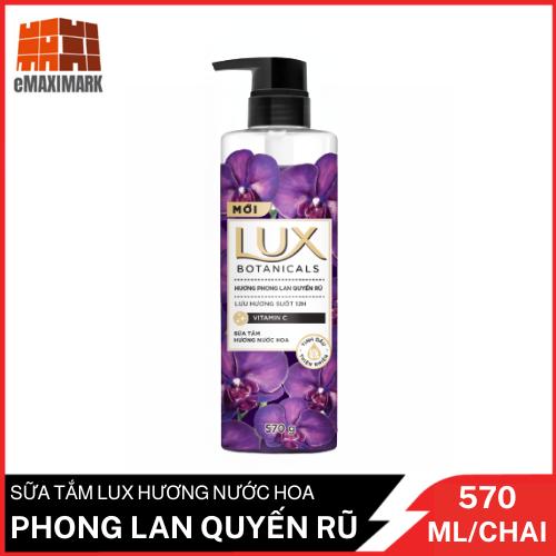  Sữa tắm Lux mới cao cấp Hương phong lan quyến rũ  Tím  530g 