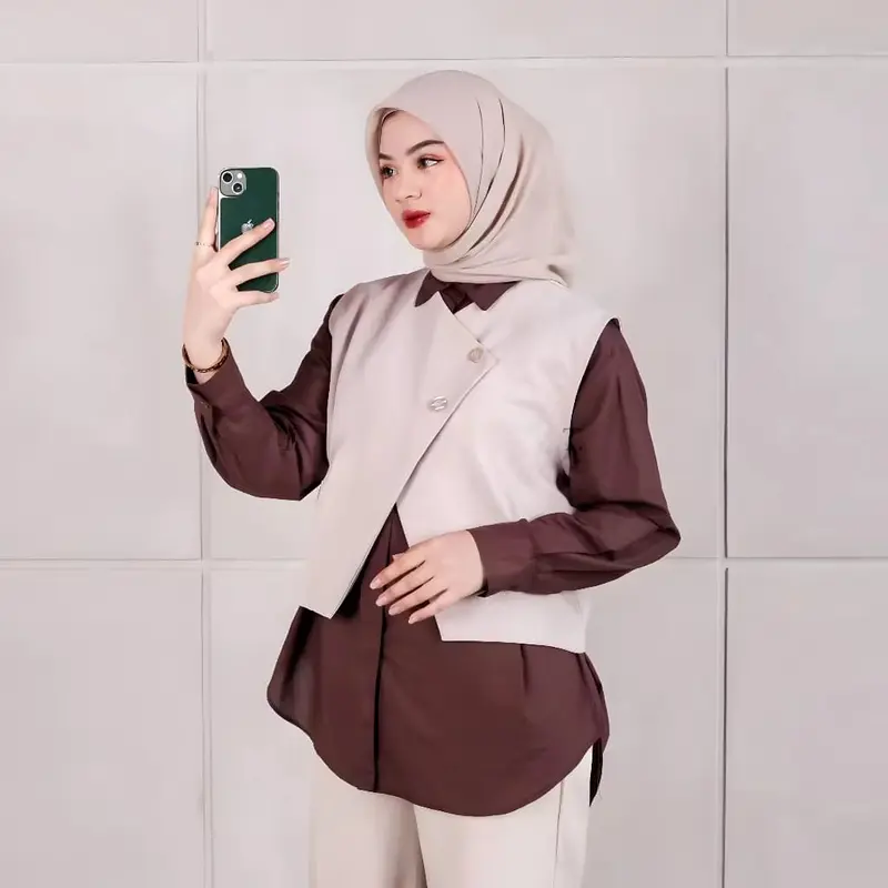 Allava Vest-Vest Premium Rompi Wanita / Vest Korean Style kekinian 2