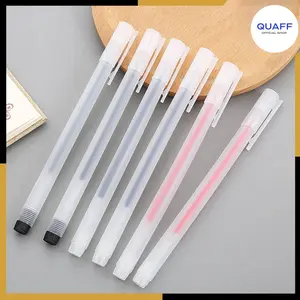 1pcs Pulpen Gel 0.5mm Bolpoin Pena Pulpen Tinta Gel Cair Pena Transparant Pen Gel