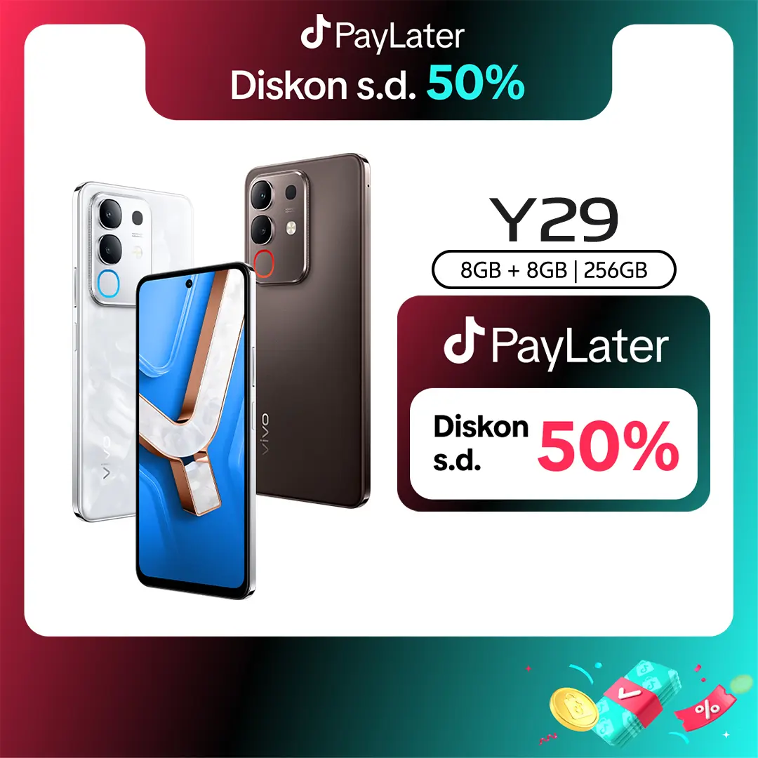 [NEW LAUNCH] vivo Y29 (8/256) - Design Marmer Eksklusif, 6500mAh Tahan 3 Hari, Tahan Banting Ekstrem, IP69 Tahan Air Ekstrem, AI Erase 2.0 + AI Circle to Search