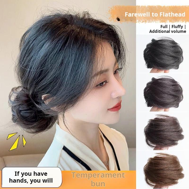 Tóc Giả, Kiểu Bóng Thịt, Thắt Tóc Thẳng, Tóc Mô Phỏng, Bồng Bềnh Tự Nhiên, Nụ Hoa, Lười Biếng, Phụ Kiện Tóc Xoăn