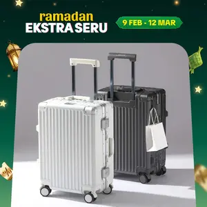 Roaming Koper Size Kabin & Bagasi Non Zipper TSA Lock Anti Maling Polycarbonate 20-28 Inch R075