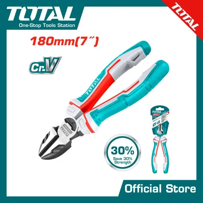 Tang potong diagonal leverage tinggi 7"/180mm TOTAL THT230706S