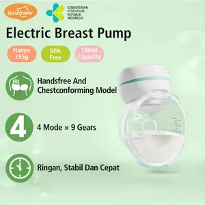 IICOBEAR Pompa ASI Elektrik Handsfree Wearable Breast Pump BPA Free Hisap Kuat Portabel Pumps Milk Ibu Bayi
