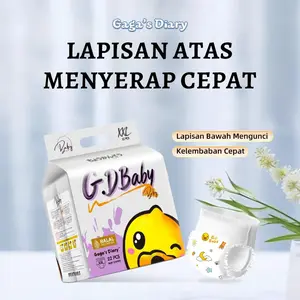 Gaga's Diary Popok Bayi Absorpsi Tinggi Anti Bocor Pinggang Elastis Super newborn bayi popok promo hari ini  murah  official store  diapers pants 1 lusin