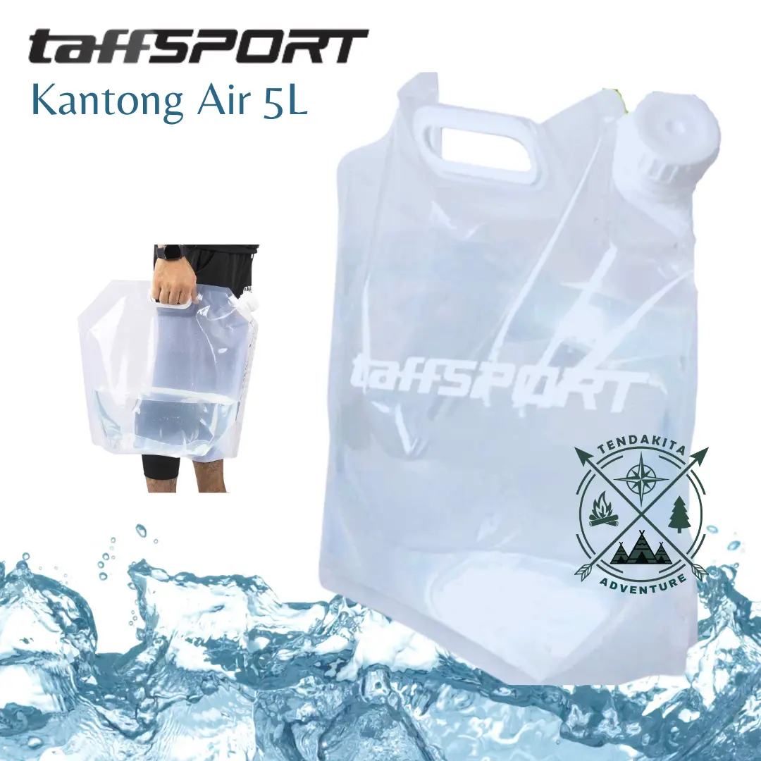 TaffSPORT Kantong Air Portable Water Bag 5L Tempat Minum Jerigen Lipat Botol Lipat Umroh
