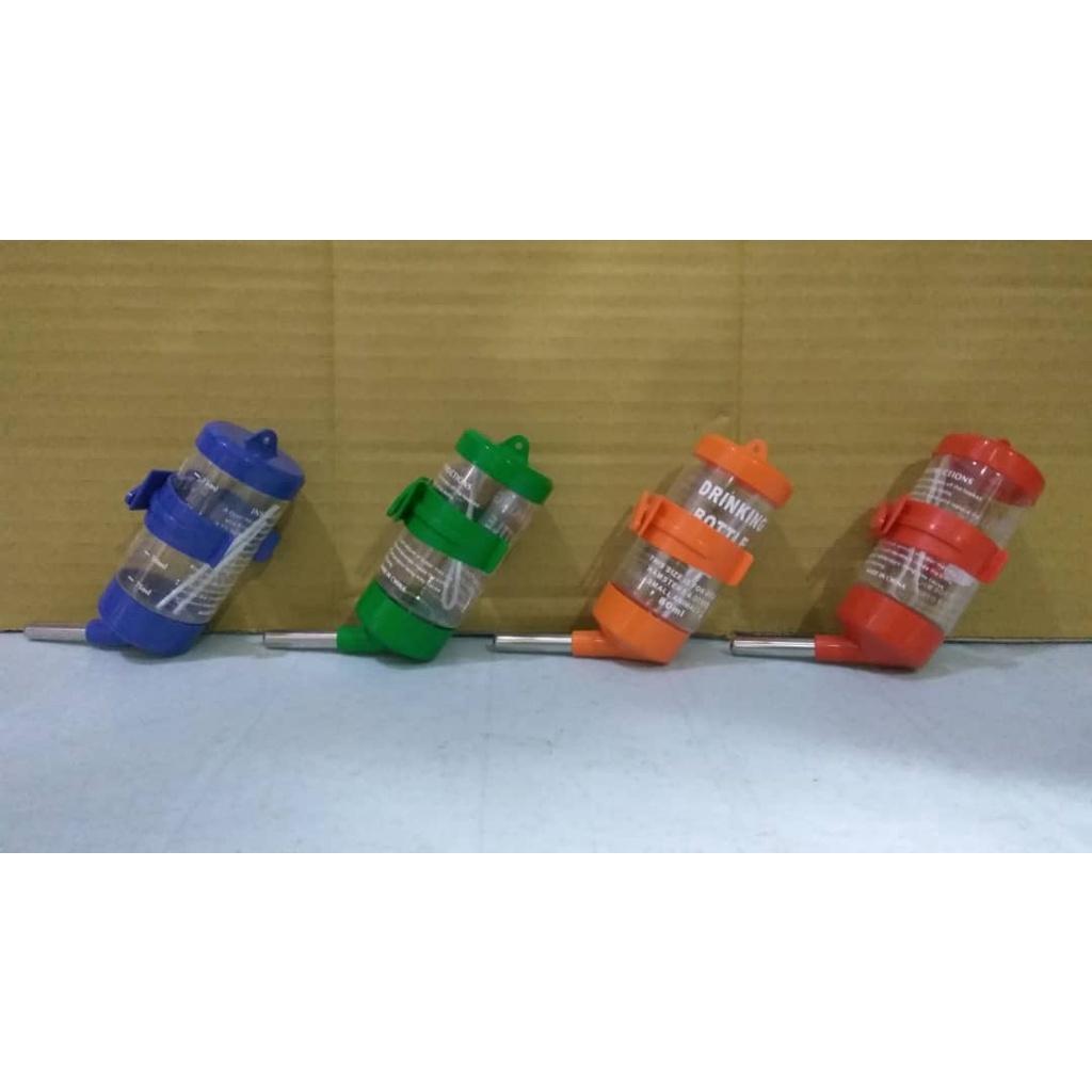 (1xPcs) Bird Rabbit Hamster Rodent Water Drinking Bottle 80ml (Random Color)
