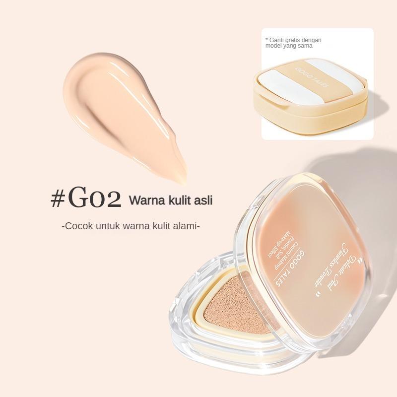 「BPOM」COD｜GOGO TALES Lightweight Air Cushion Berikan tingkat perban kulit, perawatan Beberap Pasukan khusus di industri bantalan udare Kotak Persegi Kecil yang Mengubah Intia bahan Perawatan Kulit Concealer Foundation Wajah
