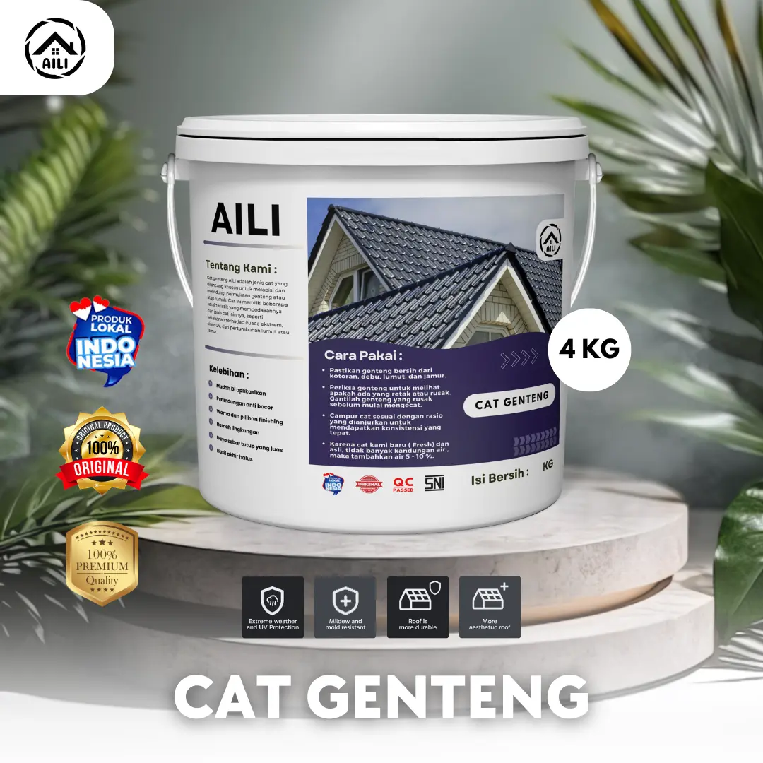 Cat Genteng Aili Paint 4KG Tahan Di Segala Cuaca Sprayer