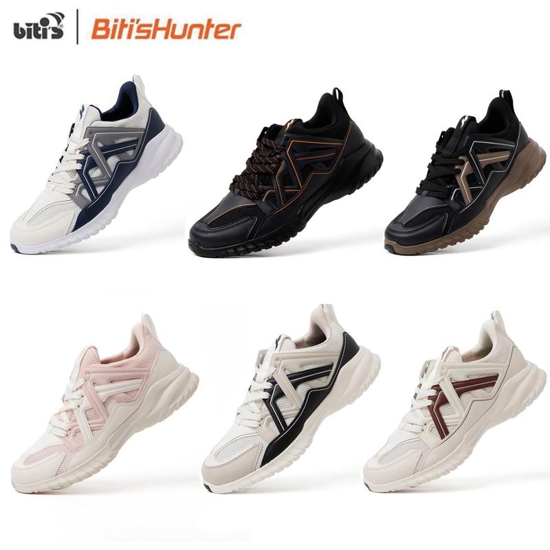 Mẫu mới 2025 Giày Thể Thao Cao Cấp Nam - Nữ Bitis Hunter X 2025 - HSM011700 HSW011700 Trắng Kem Nâu Hồng