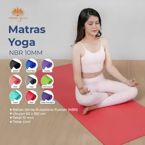 YOGA MAT NBR 10 MM / MATRAS YOGA KARDIO / MATRAS OLAHRAGA MURAH
