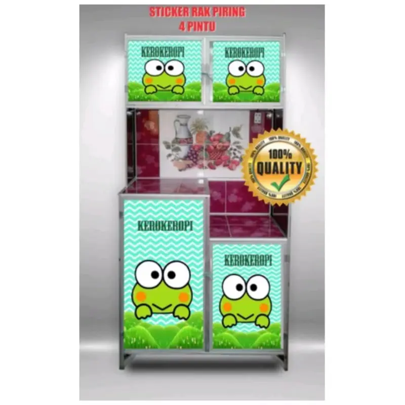 STIKER RAK PIRING 4 PINTU MOTIF KARAKTER Sticker 7