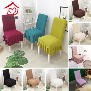 Sarung kursi makan Sarung kursi Stain Resistant Bangku Makan / Cover Sarung Kursi Makan Elastis Rumbai